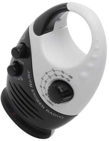 SWOOMEY Radio étanche Radio à Piles Radio et Piles Radio Nomade Radio portative Radio de Piscine Lecteur de Musique de Radio de Salle de Bain étanche Mini-Radio de Plastique