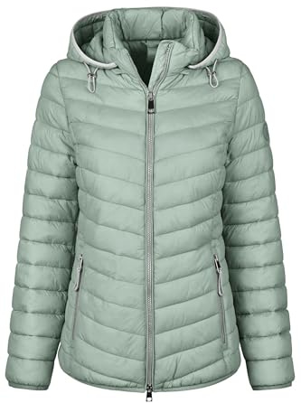 ONUA Leichte Steppjacke Damen, Übergangsjacke, Frühlingsjacke oder Damenjacke mit Wattierung, Outdoorjacke mit abnehmbarer Kapuze in fünf Farben (Größen 36-48)
