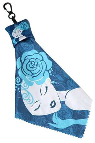 Mikrofiberrengöringsduk Glasögon Blommönsterdesign Kamera och Fotorengöring