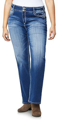 WallFlower Women's InstaStretch Luscious Curvy Bootcut Jeans, Jenna, 5 Short