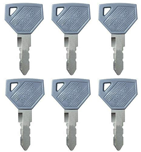 GAOHOU 6PCS Excavadora de Repuesto 52160 Llaves de Encendido Interruptores de Arranque para Yanmar Plant Wheel Loader Equipo