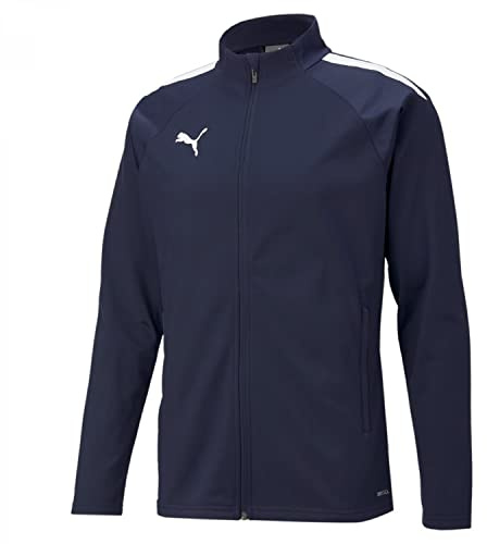PUMA Teamliga Training Jacket Hombre, Peacoat-Puma White, L