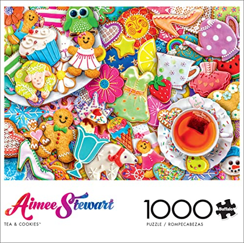 Buffalo Games - Aimee Stewart - Te och kakor - 1 000 bitar pussel