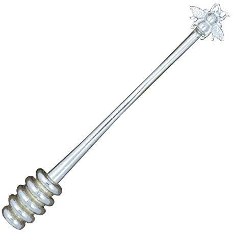 Trempette au Miel, Cuillère à Miel Abeille, Faite Main en Etain Fin - Fabrication Francaise