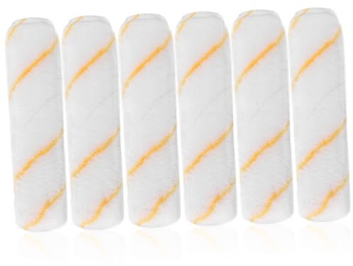 UPKOCH 6St Farbrolle wall painting wandbilder Lacke, Roller-Nachfüllungen Lackrolle Pinsel Nickerchen für Rollgestell Malerbedarf für zu Hause malen Walzenbürste gemalt