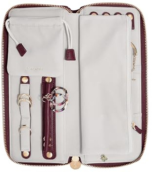 Stackers Burgundy Jewellery Roll