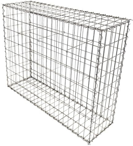 Oxeo Gabion Dimensions 100x80x30cm - Mur avec Pierres - Mur de soutènement - Paroi Bordure de Jardin - avec Spirales et entretoises