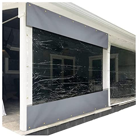 Pannelli laterali per pergolati impermeabili, tende trasparenti per esterni, resistenti ai fori e alle intemperie per portici, gazebo e magazzini