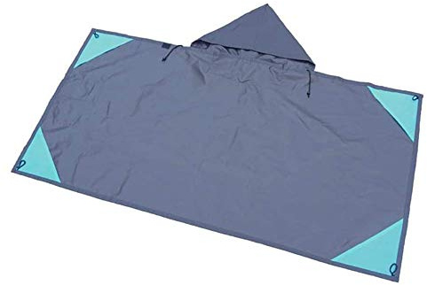 CShopping Outdoor Beach Blanket, Multi-Function Pocket Blanket/Raincoat, Waterproof Ground Cover Portable Lightweight Beach Mat with Pocket