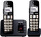 Panasonic KX-TGE722 Big Button DECT Cordless Telephone with Nuisance Call Blocker & Digital Answering Machine (Twin Handset Pack) – Black