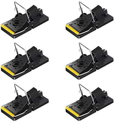 JONSUNG Mouse Trap, 6 Pack Heavy Duty Reusable Snap Traps that Kill Instantly, High Sensitive Mice Catcher UK, Safe and Effective Rodent Trap for Indoors and Outdoors, Easy Set-up & Clean