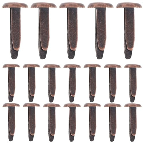 VILLCASE 50stücke Metallklammern Mini Brads Runde Brads Für Bastelprojekte Stabile Und Langlebige Papierklammern Für Scrapbooking Grußkarten Und Kinderhandwerk