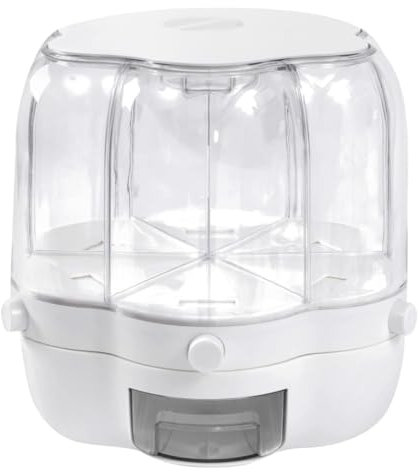 Frilla Müslispender 360° drehbar mit 6 Kammern á 700ml Fassungsvermögen Cerealienspender Cornflakesspender wählbar | SPINBIN