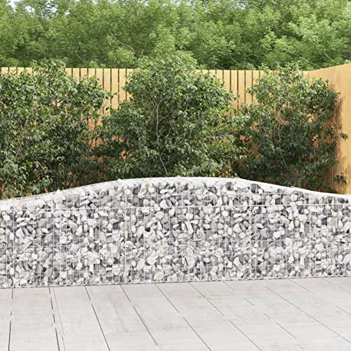 ShGaxin Cesta de gaviones Forma, Ganchos De Gaviones, Muros Prefabricados, Cesta De Piedra Gaviones, Arriate De Gaviones, Muros De Gaviones, Arco Hierro galvanizado 400x50x60/80 cm
