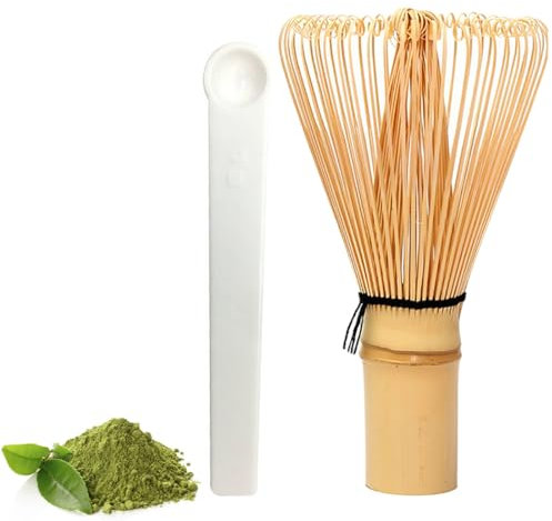 XPEX 2 Pezzi set matcha kit Frusta matcha, The matcha Frusta di bambù per il tè Matcha, set di partenza per il tè Matcha tradizionale, frusta giapponese di bambù Frusta Matcha di bambù,tè matcha