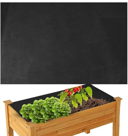 Revêtement de jardinière pour pot de fleurs en bois, revêtement de lit surélevé, tapis de pot de fleurs non tissé, tapis de panier suspendu, accessoires de lit de jardin pour intérieur et extérieur