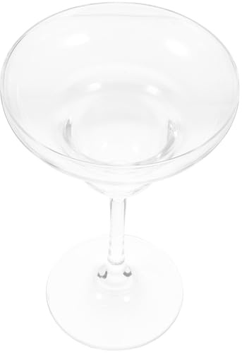 DECORNIJIA Verre à Margarita en Verre Transparent 220 Ml Coupe à Cocktail Multifonction pour Vin Rouge et Vin Mousseux Haut Pied Stable pour Bar et Fête