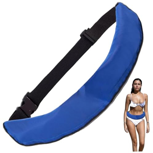 Hilai Inflatable Life Belt, Portable Unisex Belt Pack Automatic Inflatable Life Jacket with Reflective Strip for Kayaking Boat, No Gas Cylinder