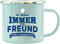 History & Heraldry Echter Kerl - Emaille Becher Bester Freund - individuelle und personalisierte Tasse mit Name und Spruch