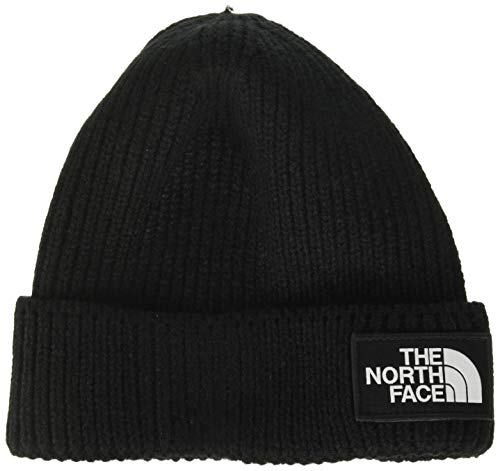 THE NORTH FACE NF0A3FJXJK3 TNF Logo Box Cuffed Beanie Hat Unisex Adult Black Größe OS