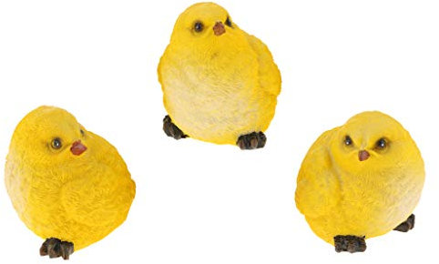 Sharplace Animaux Réaliste Figure Artificiel Sculptures en Résine Statues Jardin Décoration, Poussin