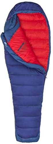 Marmot Damen Wm's Trestles Elite Eco 20, Synthetik-Mumienschlafsack für Damen, sehr leichter, umweltfreundlicher und warmer 3 Jahreszeiten Schlafsack, Midnight/Storm, LZ