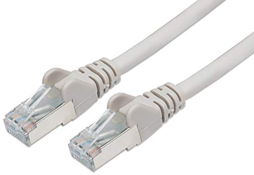 PremiumCord Cavo Patch Cat 5e FTP, 1Gbit/s, Cavo Ethernet, LAN, RJ45 Connettori, Flessibile e Robusto, AWG 26/7, Conduttori 100% CU, Grigio, 2 m