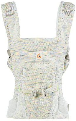 Ergobaby Aerloom Baby Carrier for Newborns to Toddlers, 3 Positions, Ergonomic Baby Belly Carrier, Back Carrier, Baby Carrier Made of Formaknit Material, Abalone