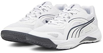PUMA Unisex Solarstrike Ii Chaussures d'intérieur, Puma White Shadow Gray, 44.5 EU