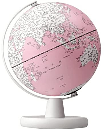 SAAKO Mappamondo Globo Illuminato con Icon Touch Dimming Globi Globo del Mondo Girevole A 360° per Studenti Globi Geografici 20 Cm educazione Divertente