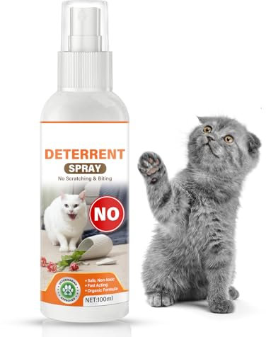 NNPCBT Cat Repellent Spray, Cat Deterrent Spray Indoor & Outdoor, Anti Scratch Cat Spray for Furniture Floor Sofa Protection