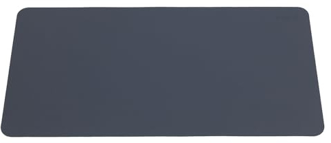 INOVU Desk Mat (Bleu Marine/Jaune) - Tapis de Souris XXL Double Face - 80 x 40 cm - Glisse Fluide - Protège Bureau - Facile à Nettoyer