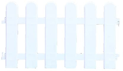 Cerca de piquete, bordes de borde decorativos paisaje ornamental cerca la puerta cerco piquete para paisajismo caminos paisaje césped hierba (50 × 30cm / 19.7x11.8in)