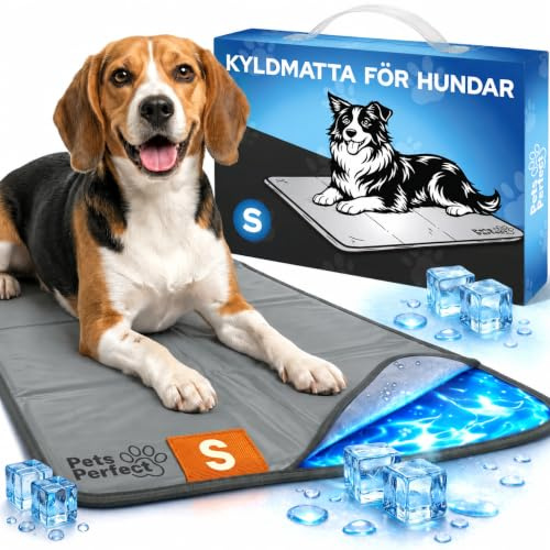 PETS PERFECT Kylmatta för Hund självkylande – Hundkylmatta med 100% giftfri kylgel – Kylmatta Hund Självkylande för alla storlekar – Hopfällbar dog cooling mat och kylmatta Katt