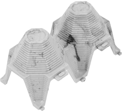 Hemobllo Grotta in Pvc per Rettili e Scorpioni Design a Cassetta D'uovo, Facile da Usare, Nascondiglio Realistico per Terrari e Habitat di Lucertole