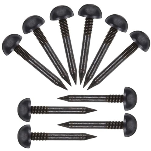 Lurrose Tachuelas Decorativas de Latón Antiguo 1.0 Cm, 10 Unidades, Clavos para Tapicería y Muebles, Resistentes Corrosión, Ideales para Sofás, Cabeceros y Bricolaje