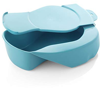 Warwick SASCo Hospital Bed Pan with Lid, 2.5 Litre Capacity, Suitable for Male and Female Use, Autoclavable to 135°C, Bariatric Friendly