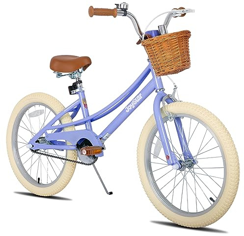 JOYSTAR 20 pollici bicicletta per bambini con ruota di allenamento e cestini, bicicletta per bambini per 6-9 anni ragazze, viola…