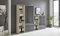 BMG Möbel Aktenschrank Office Edition Set 22, Büroschrank abschließbar mit Metallgriffen Made in Germany (Eiche Sonoma/Anthrazit Hochglanz)