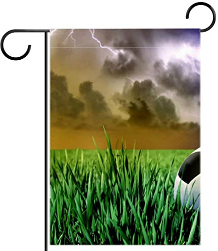 Sport Calcio Prato Giardino Bandiera Verticale Doppio Lato Stagionale Casale Cortile Decorazioni