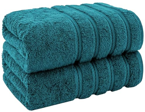 TOWELBAY Paquete de 2 toallas de baño jumbo de 100 x 200 cm, 100% algodón egipcio peinado de primera calidad, ultra suaves y altamente absorbentes, de secado rápido, calidad de hotel, toallas de baño