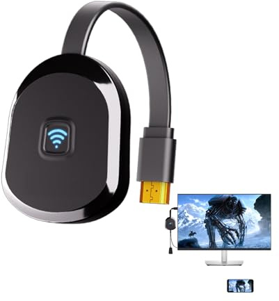4K trådlös HDMI-skärmadapter, TV-adapter för appen YouTube, för iPhone, i-pad, Android, surfplatta, bärbar dator, fönster till HDTV/bildskärm/projektor, kompatibel Miracast, AirPlay, DLNA