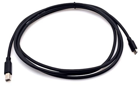 JZK 2 m Cavo USB B a USB C per stampante, tastiera MIDI, cavo USB tipo B per controller/scanner/microfono/pianoforte digitale Traktor DJ su telefono/tablet/laptop/computer