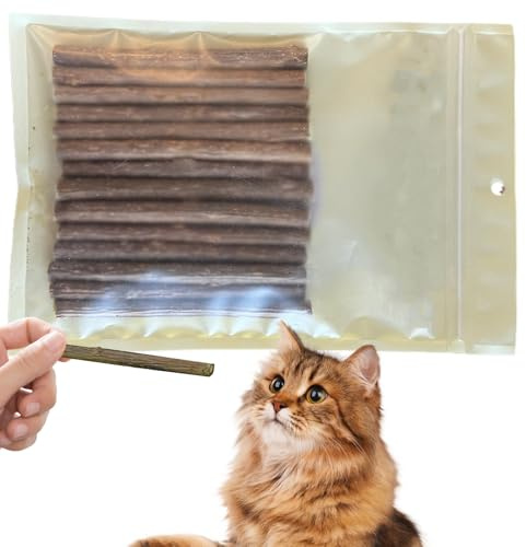 Générique Stick De Nettoyage des Dents De Chat - Toy À Mâcher De Silvervine Natural | Boredom Relief Snack Stick, pour Les Chats, Soins Dentaires Mâcher pour Nettoyer Les Dents Et Soutenir La Santde