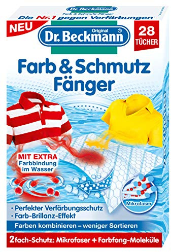 Dr. Beckmann Farb & Schmutzfänger | langanhaltender Farbschutz | mit Mikrofaser und Farbfangmolekülen für Farbbrillianz (28 Tücher)
