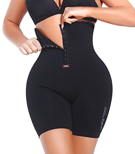 SEXYWG Womens Shapewear Tummy Control Knickers High Waist Body Shaping Thigh Slimmer Shorts Black