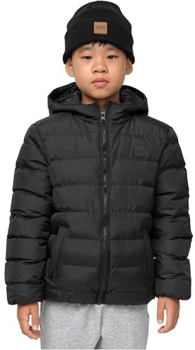 Urban Classics Herren Boys Basic Bubble Jacket Black/Black/Black, 146/152