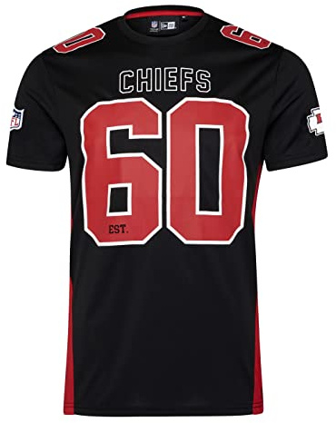 New Era Kansas City Chiefs NFL Established Number Mesh Tee Black T-Shirt - XXL