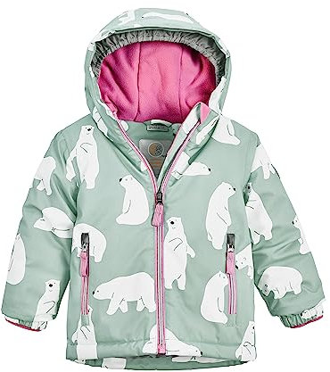 first instinct by killtec unisex Skijacke wasserdicht/Funktionsjacke mit Kapuze und Schneefang FISW 30 MNS SKI JCKT, stahlmint, 122, 39907-000