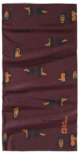 Jack Wolfskin Unisex Kinder Print NECKGAITER K Winter-Schal, Boysenberry, Standard